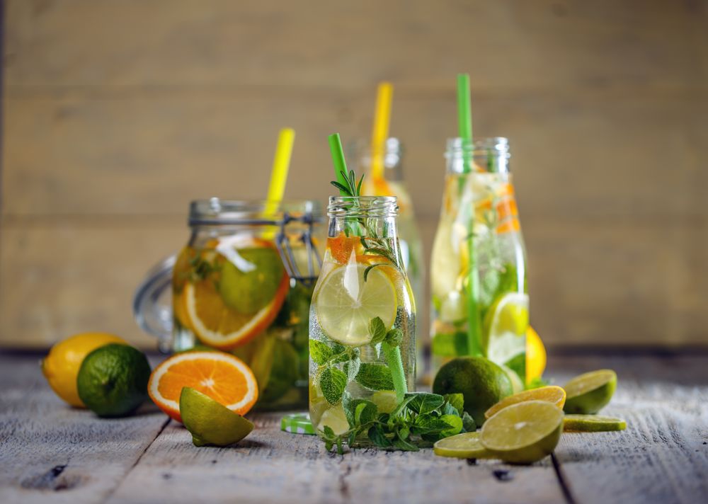 Fresh lemon water