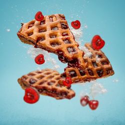 Tasty homemade cherry pie fly
