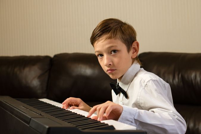 Young Pianist in Training