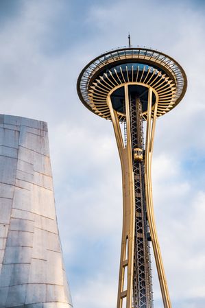 Space Needle building in Seattle, Washington, United States