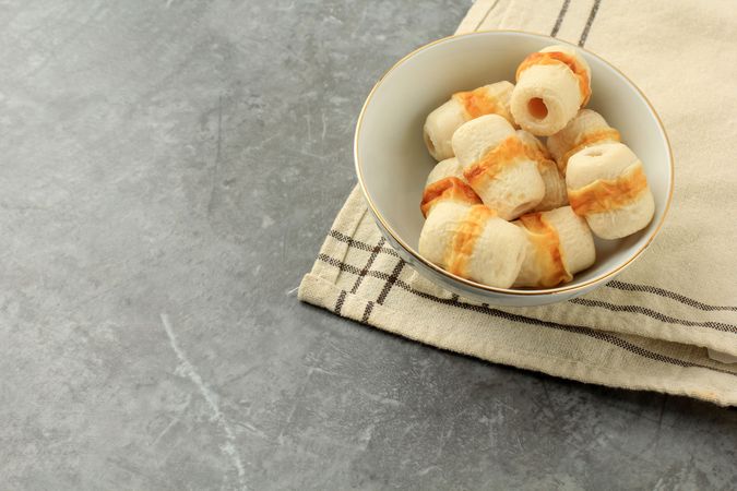 Mini Chikuwa in Bowl