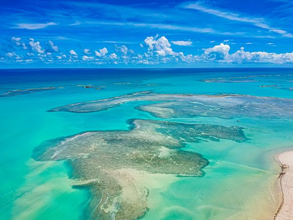 Clear waters at the Brazilian coast