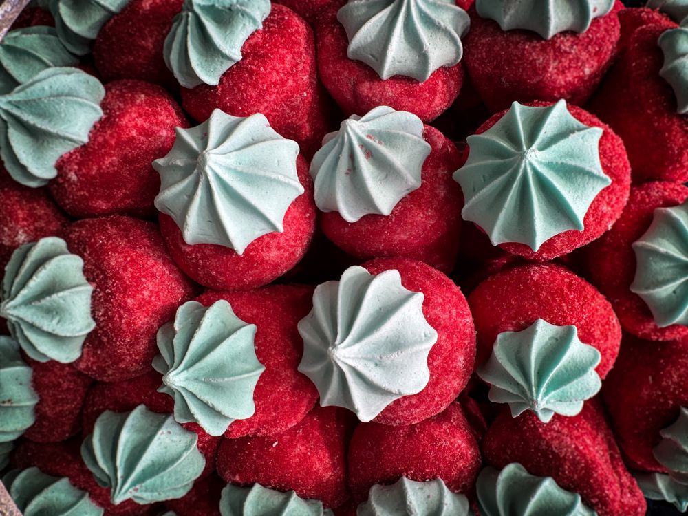 Gummy strawberries