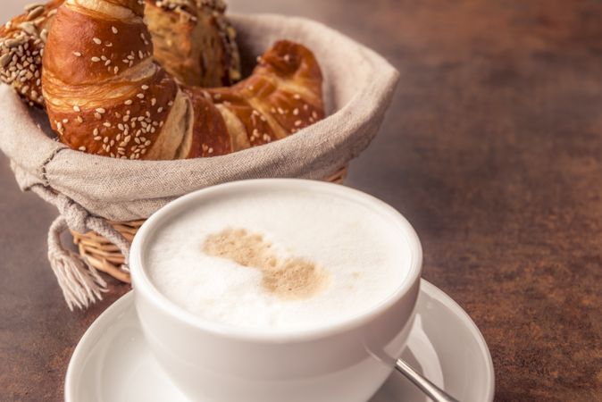 Milk coffee and pastry products