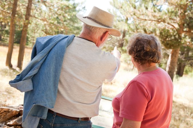 Loving Older Couple Outdoors