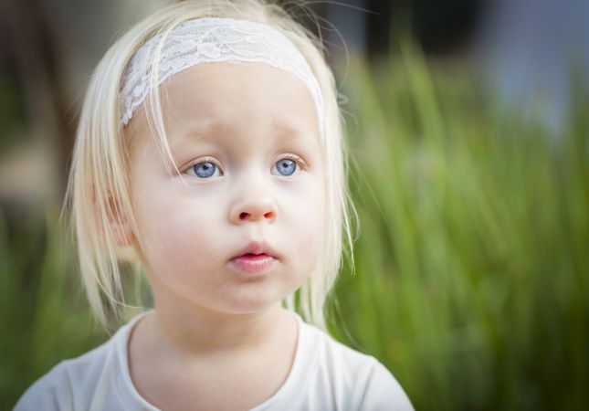 Adorable Little Girl Portrait Outside