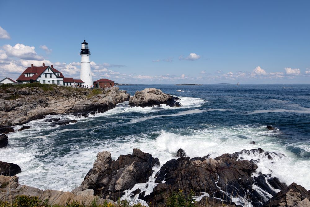 Portland Head Light on Cape Elizabeth, Maine
