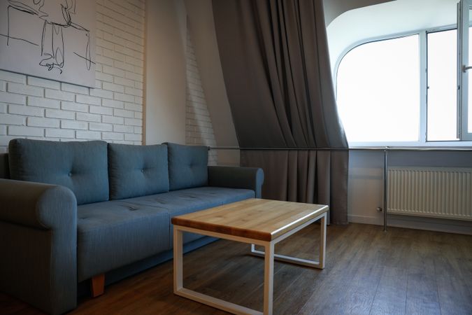 Concept of interior, interior of room in flat