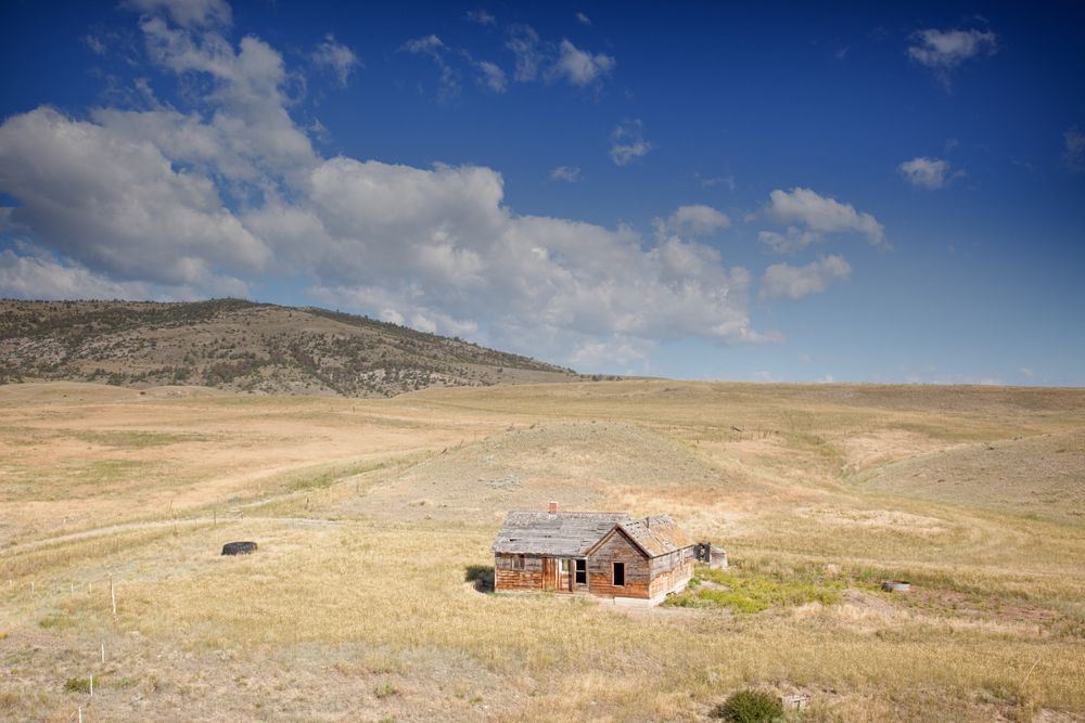 Old house in rural Montana