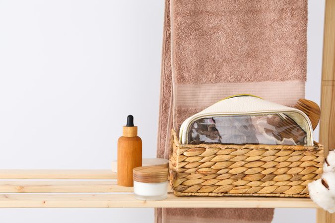 Toilet bag for different toilet and self care accessories