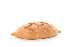 wheat bread isolated on plain background. Bakery products