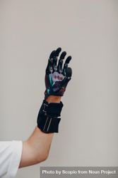 Cropped image of prosthetic hand 49Yqv4