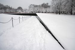 Vietnam War Memorial after a snow storm, Washington, D.C. 0v3RZ5