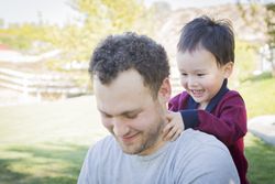 Father Having Fun with His Baby Son