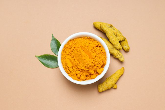 Fragrant seasoning - turmeric, one of the main ingredients in Indian curry