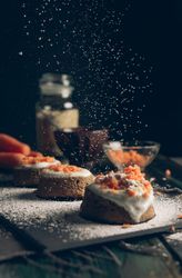 homemade carrot cake with oatmeal