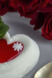 Cake with heart shape