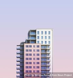 Bright building with pink hues 5krpA0