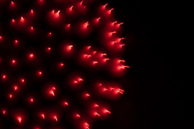 Bright fireworks on night sky