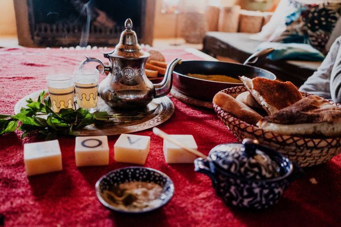 Arab tea ceremony composition