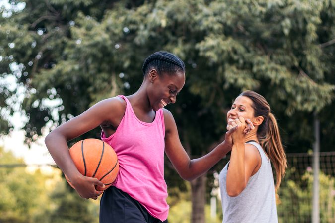 United on the Court: Friends Enjoying Basketball Together