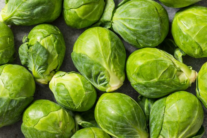 Organic Green Raw Brussel Sprouts