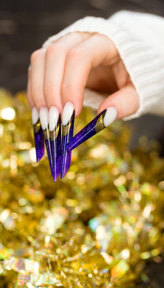 Elegant Long Coffin Nails