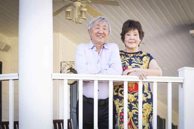 Chinese Couple Enjoying Their House