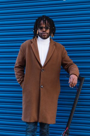Stylish Black man with dreadlocks