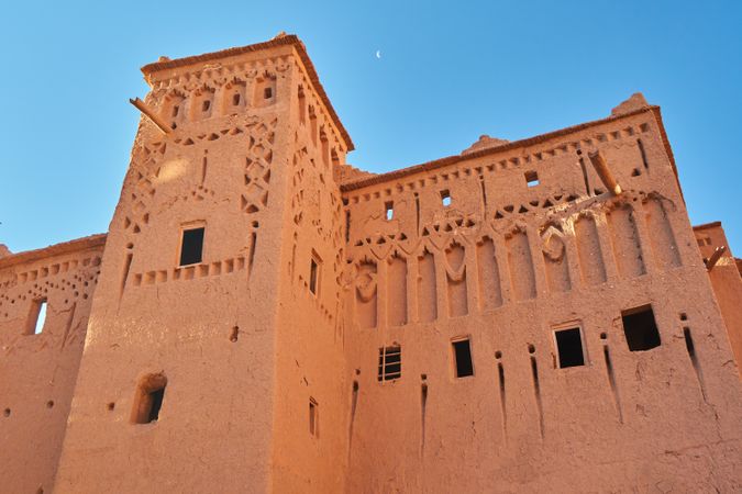Facade of ancient stone building
