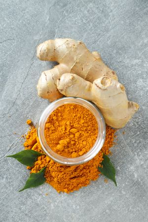 Fragrant seasoning - turmeric, one of the main ingredients in Indian curry