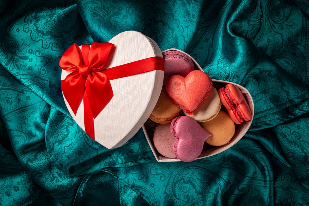 Colorful macaroons or macarons