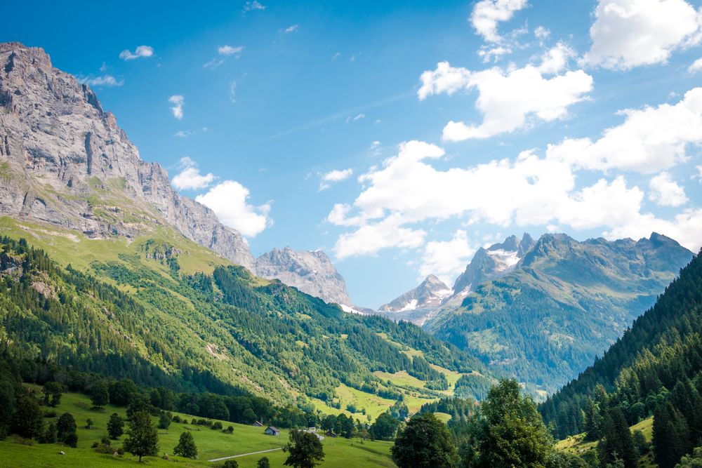 Picturesque idyllic mountain landscape in Switzerland