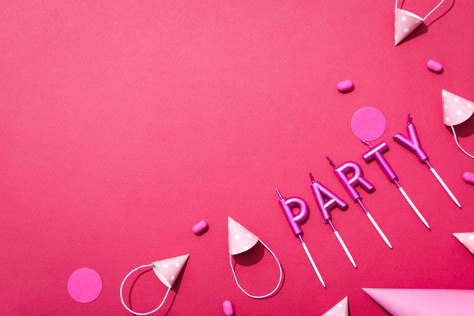 Concept of party and celebration, accessories for party