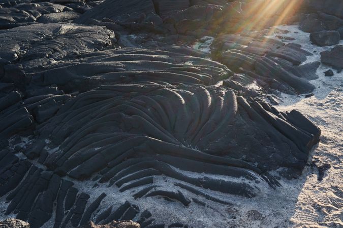 Rough shore of sea