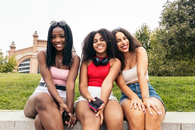 Young Friends Enjoying Summer Together
