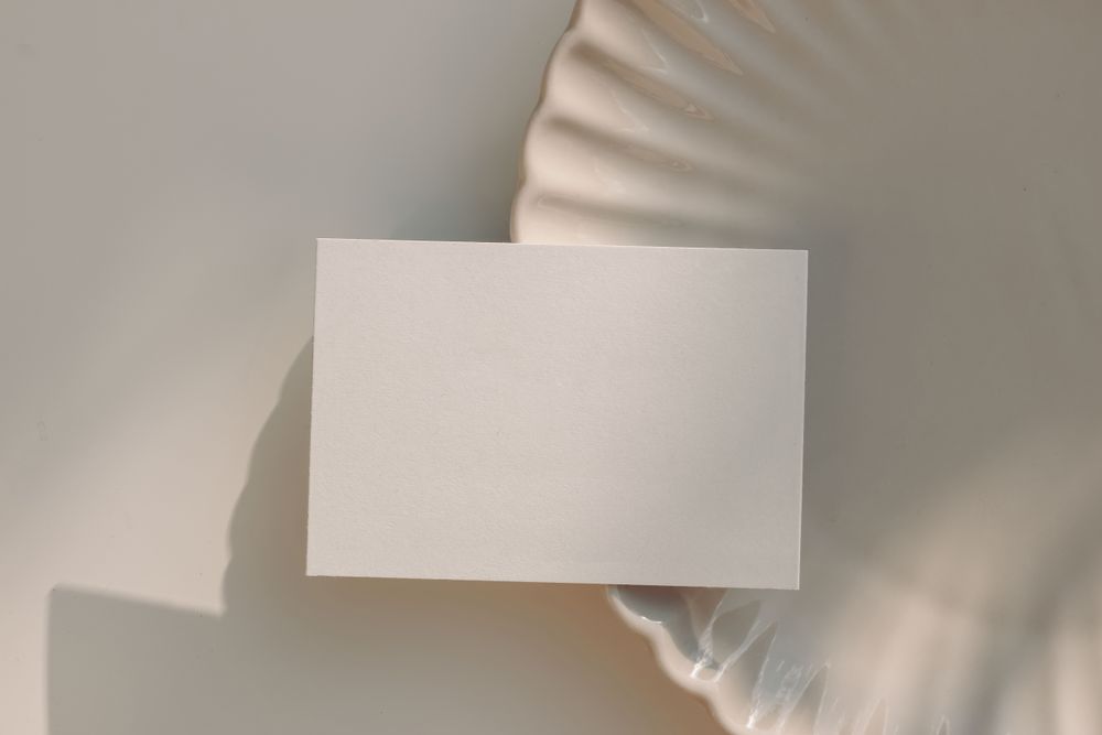 Summer neutral wedding stationery.