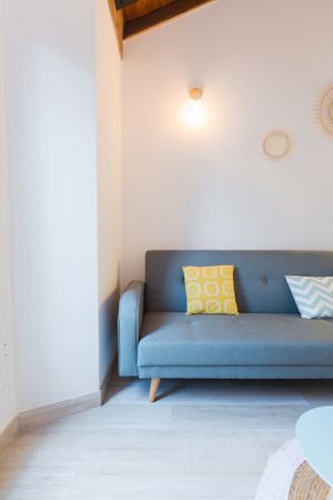 Cozy room with sofa