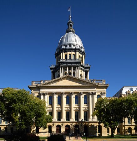 Front view of the Springfield, Illinois Capitol Rotunda