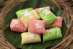 Various jajan pasar traditional coconut dessert