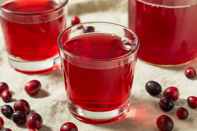 Cold Refreshing Healthy Cranberry Juice