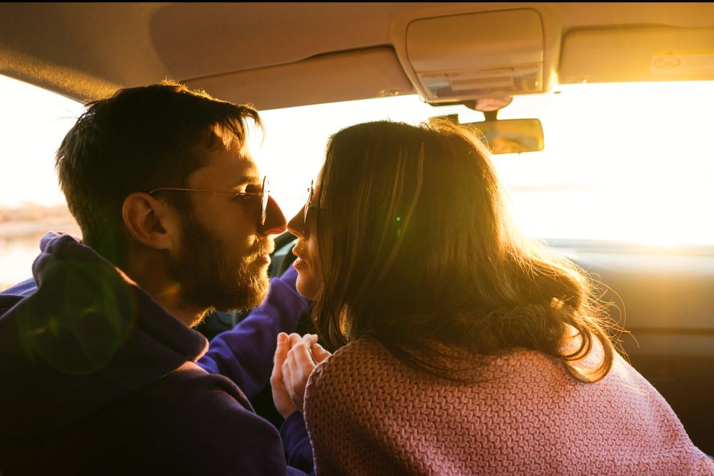 Couple Inside Car Together