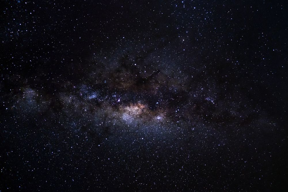 Milky way galaxy with stars and space dust in the universe