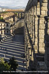 View of the famous Aqueduct of Segovia 49mAR6