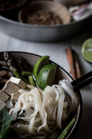 Spices and fresh vegetables for cooking