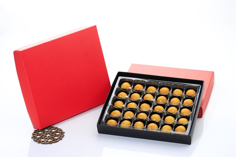 Box of kue kering for Eid al fitr