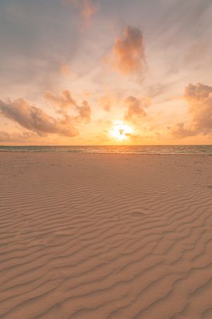 Sun coming down over the Indian Ocean