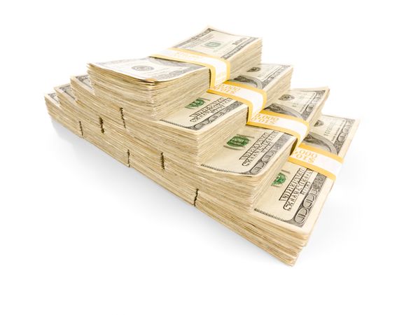 Pyramid of 100 Thousand Dollars