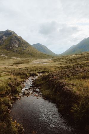 Picturesque view of mountain valley