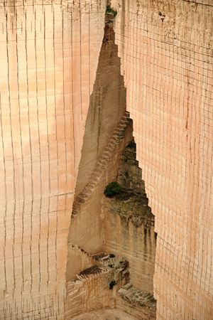 Old abandoned quarry in Ciutadella de Menorca